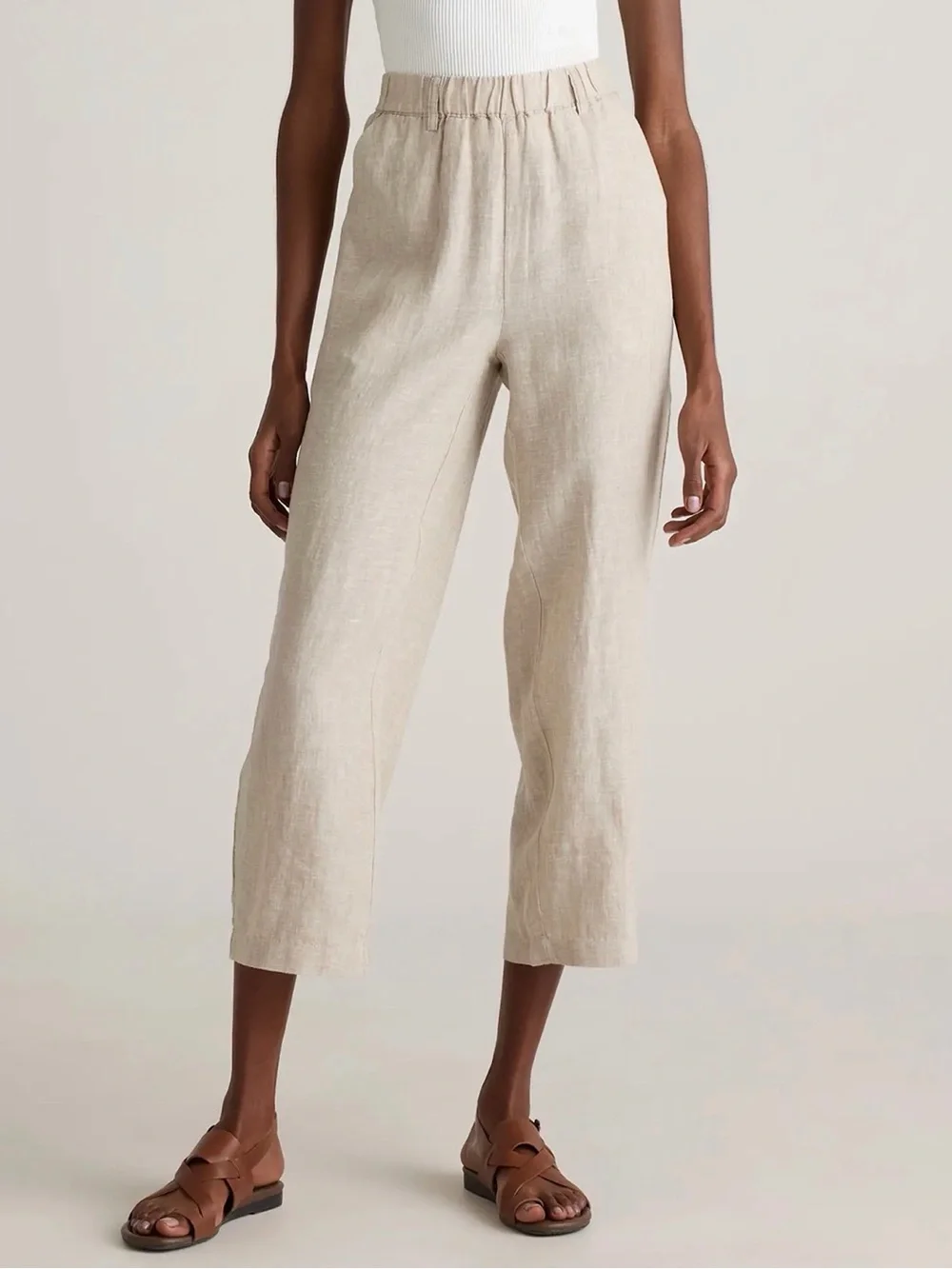 NWT Quince 100% European Linen Pants in Flax Size Medium